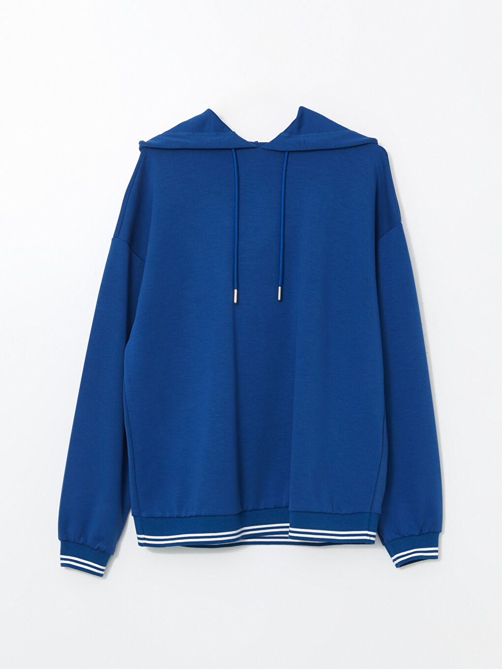 LCWAIKIKI Classic Mavi Oversize Kadın Hoodie - 4