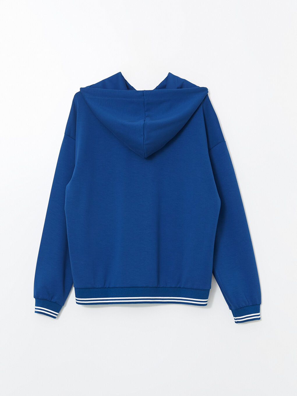 LCWAIKIKI Classic Mavi Oversize Kadın Hoodie - 5