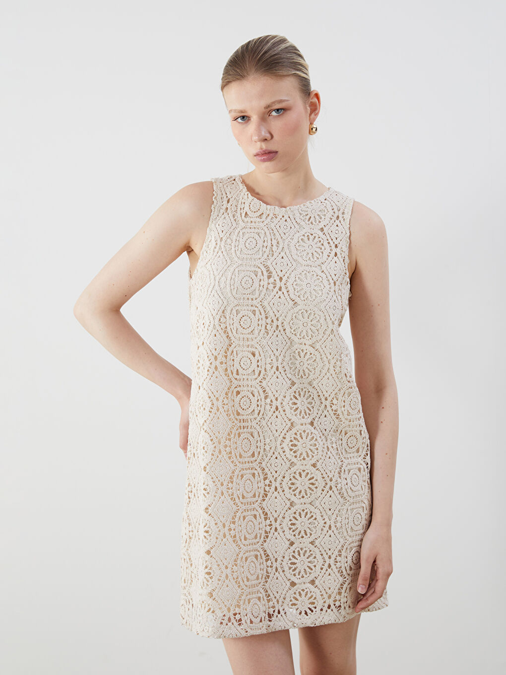 Woman ECRU Dress -S5NP77Z8-R9J