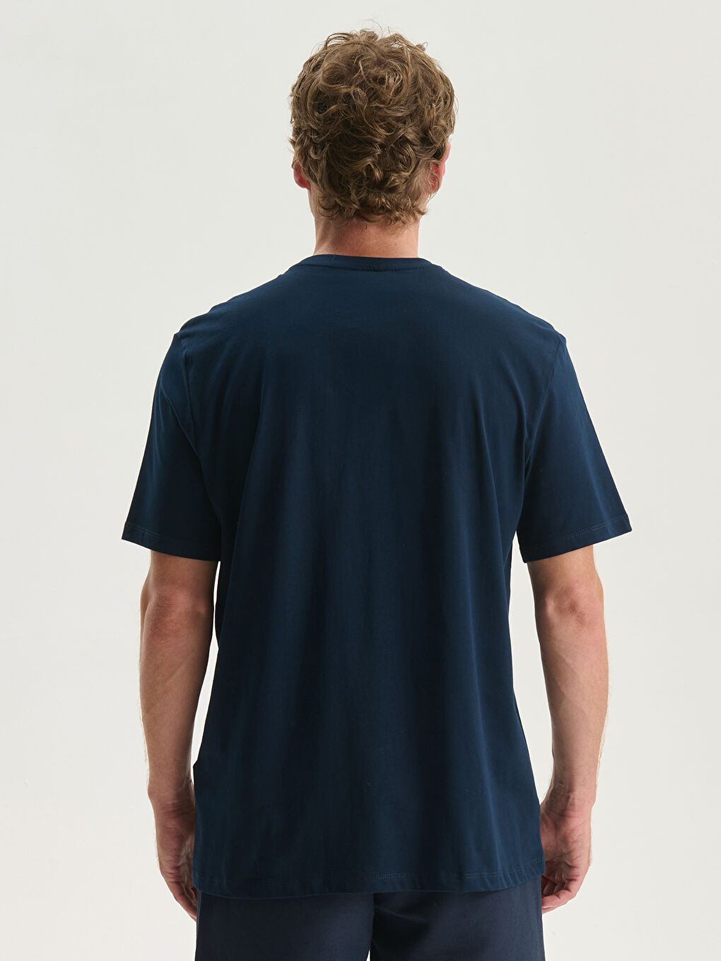 Crew Neck Printed Jersey Men's T-Shirt-3