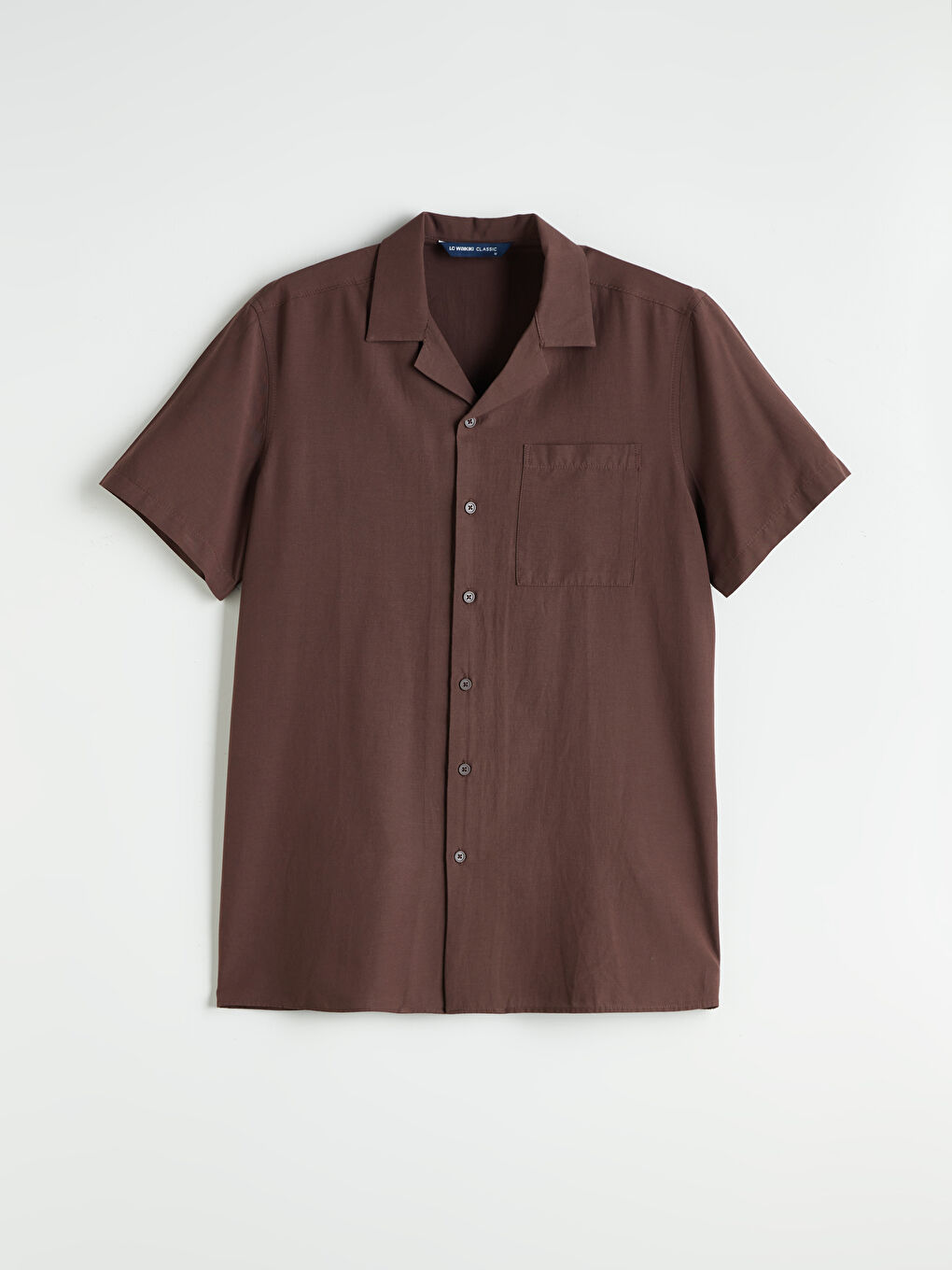 Kahverengi Regular Fit Modal Karışımlı Erkek Gömlek-4