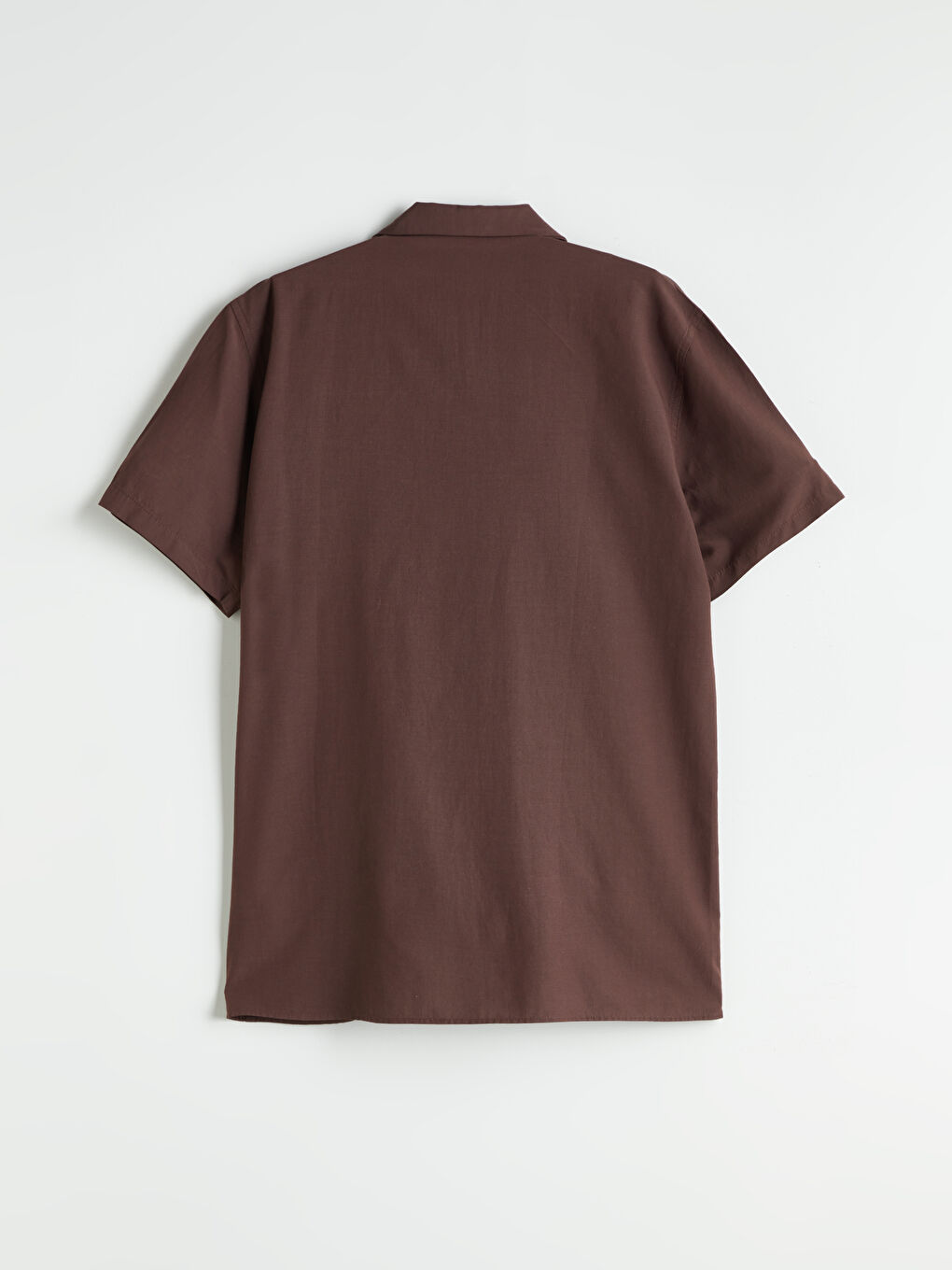 Kahverengi Regular Fit Modal Karışımlı Erkek Gömlek-5