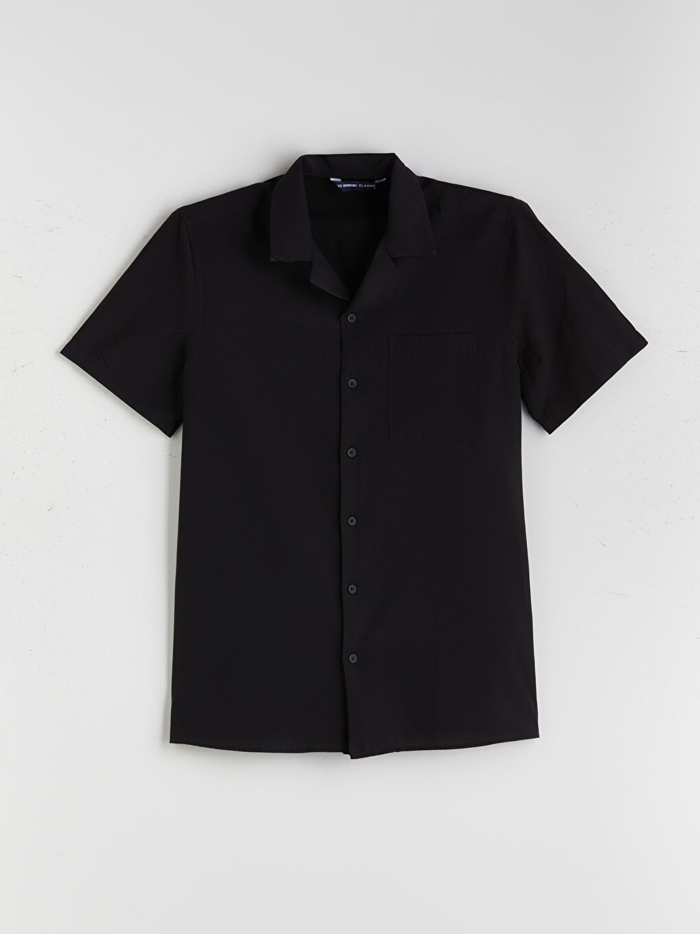 Siyah Regular Fit Modal Karışımlı Erkek Gömlek-4