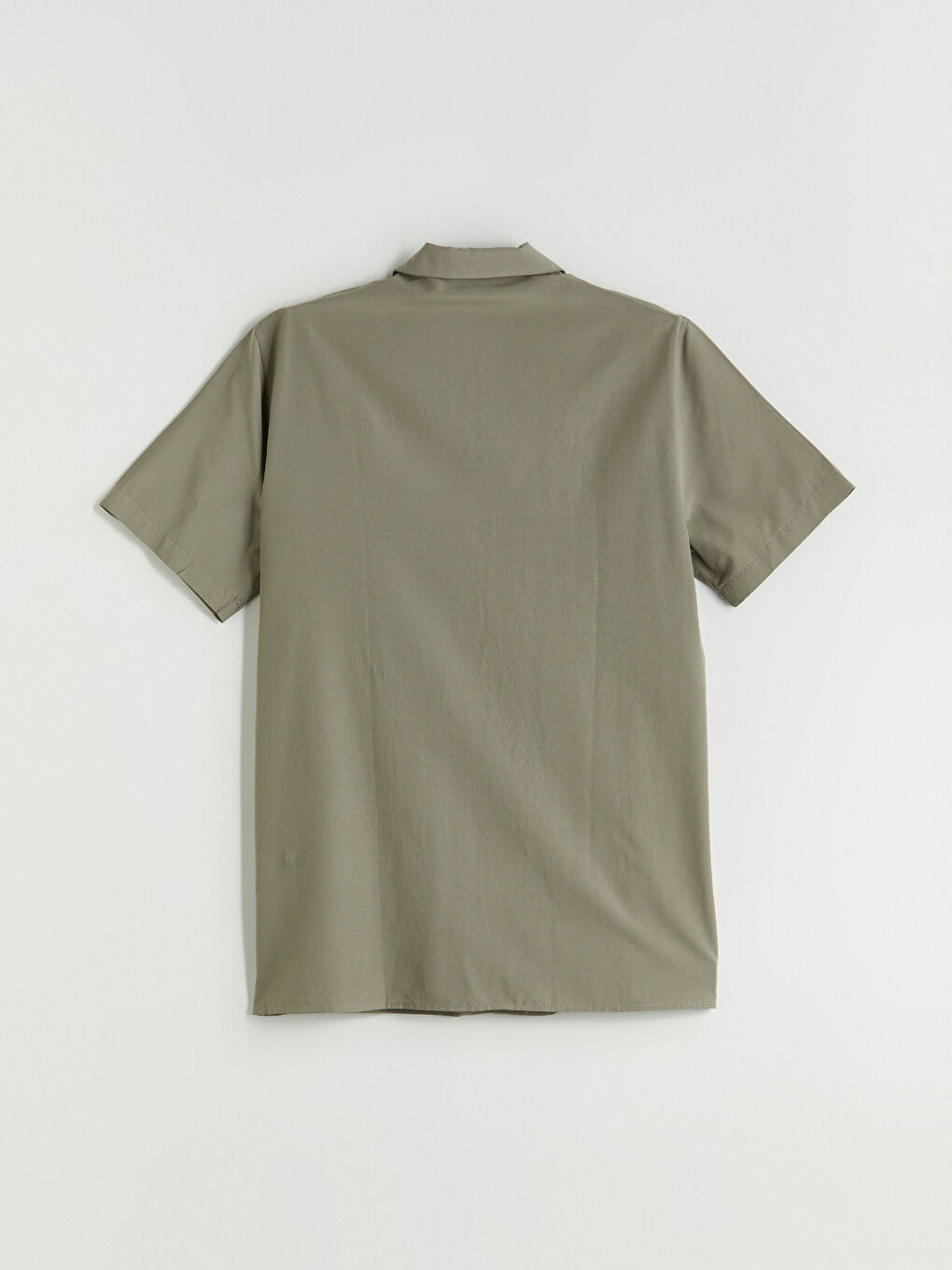 Haki Regular Fit Modal Karışımlı Erkek Gömlek-6