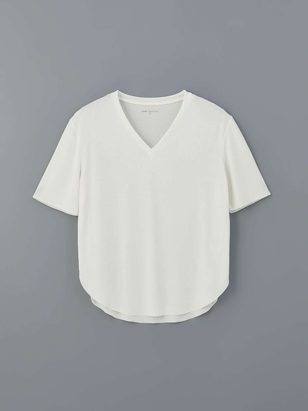 V-Neck Oversize Women's T-Shirt -S5NQ14Z8-Q6K