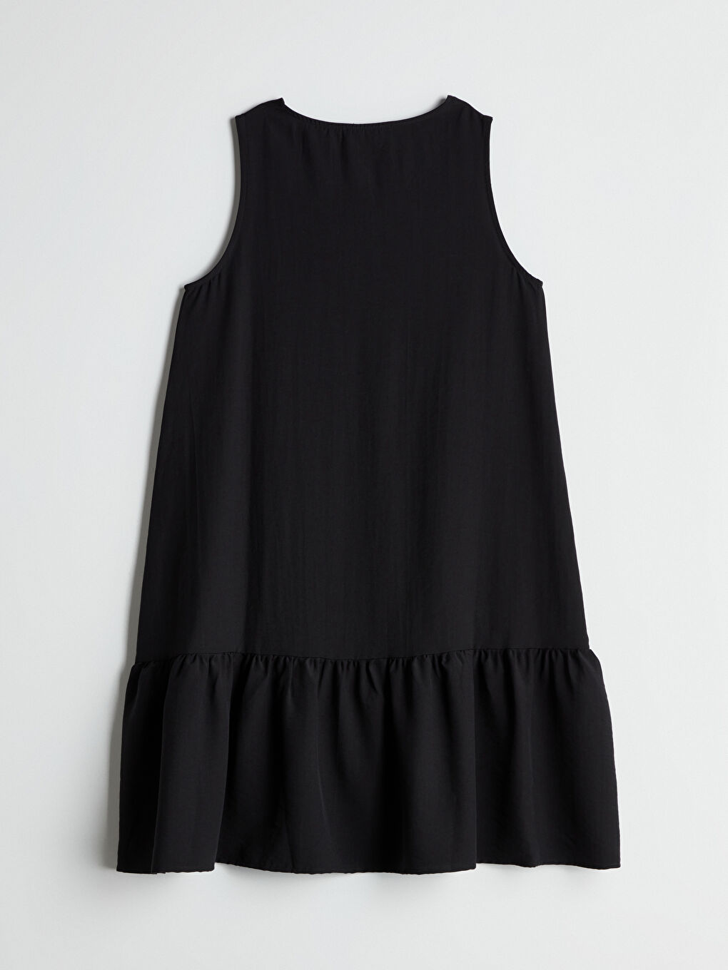 LCW Comfort Siyah Bisiklet Yaka Midi Elbise - 5