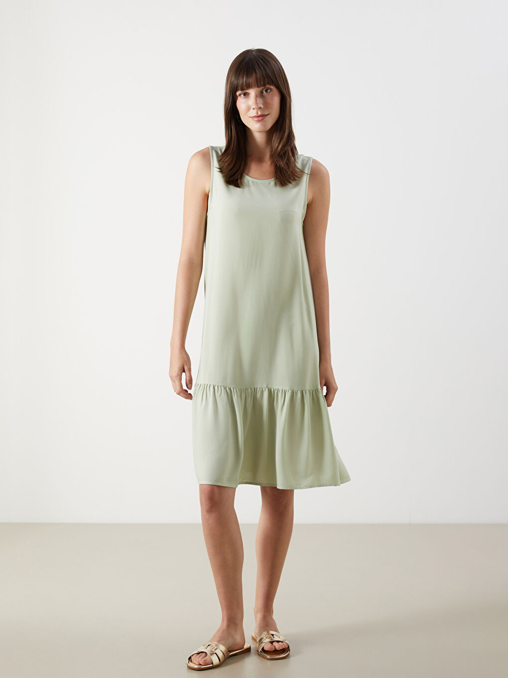 Crew Neck Mini Dress -S5NQ81Z8-FJY