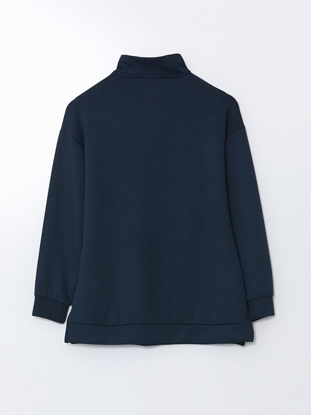 LCWAIKIKI Classic Lacivert Dik Yaka Kadın Sweatshirt Tunik - 1