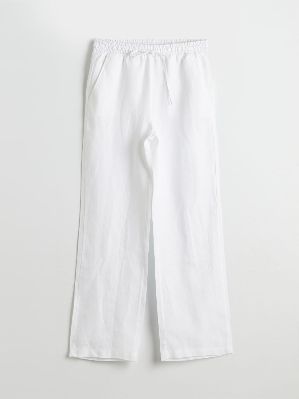 Woman WHITE Trousers -S5NQ89Z8-FFB