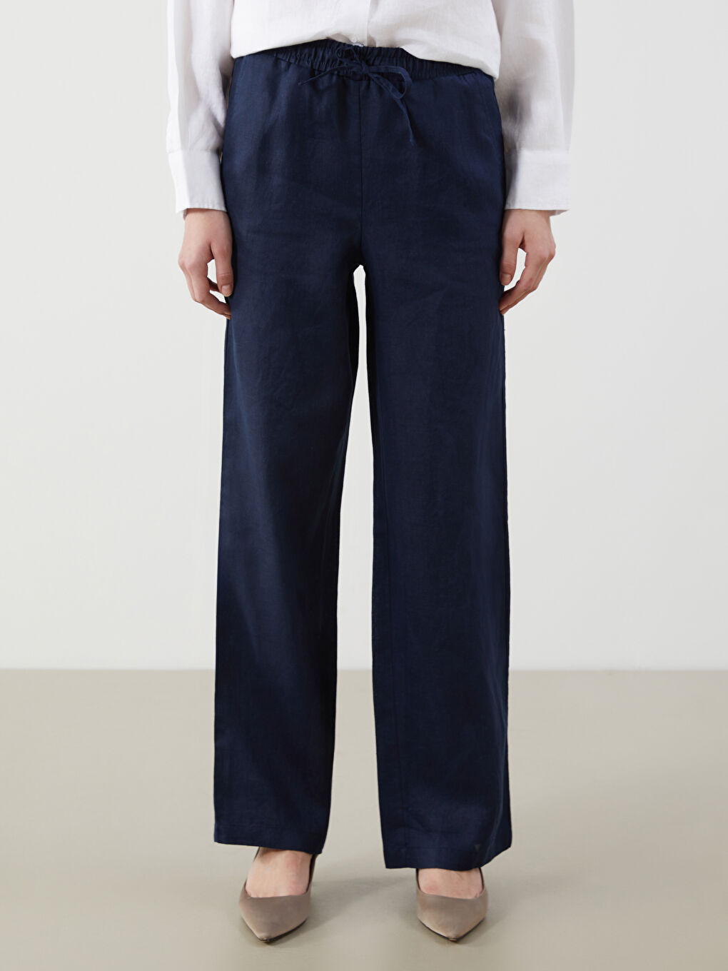 Woman NAVY Trousers -S5NQ89Z8-HEL