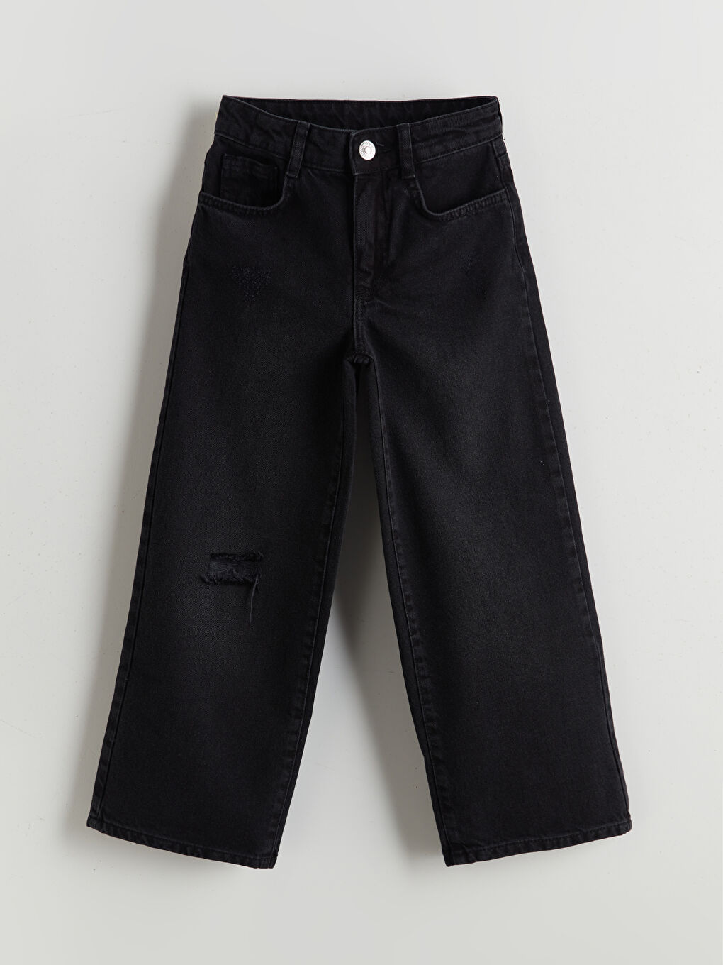 Girl's Jean Trousers with Adjustable Elastic Waist -S5NQ95Z4-326