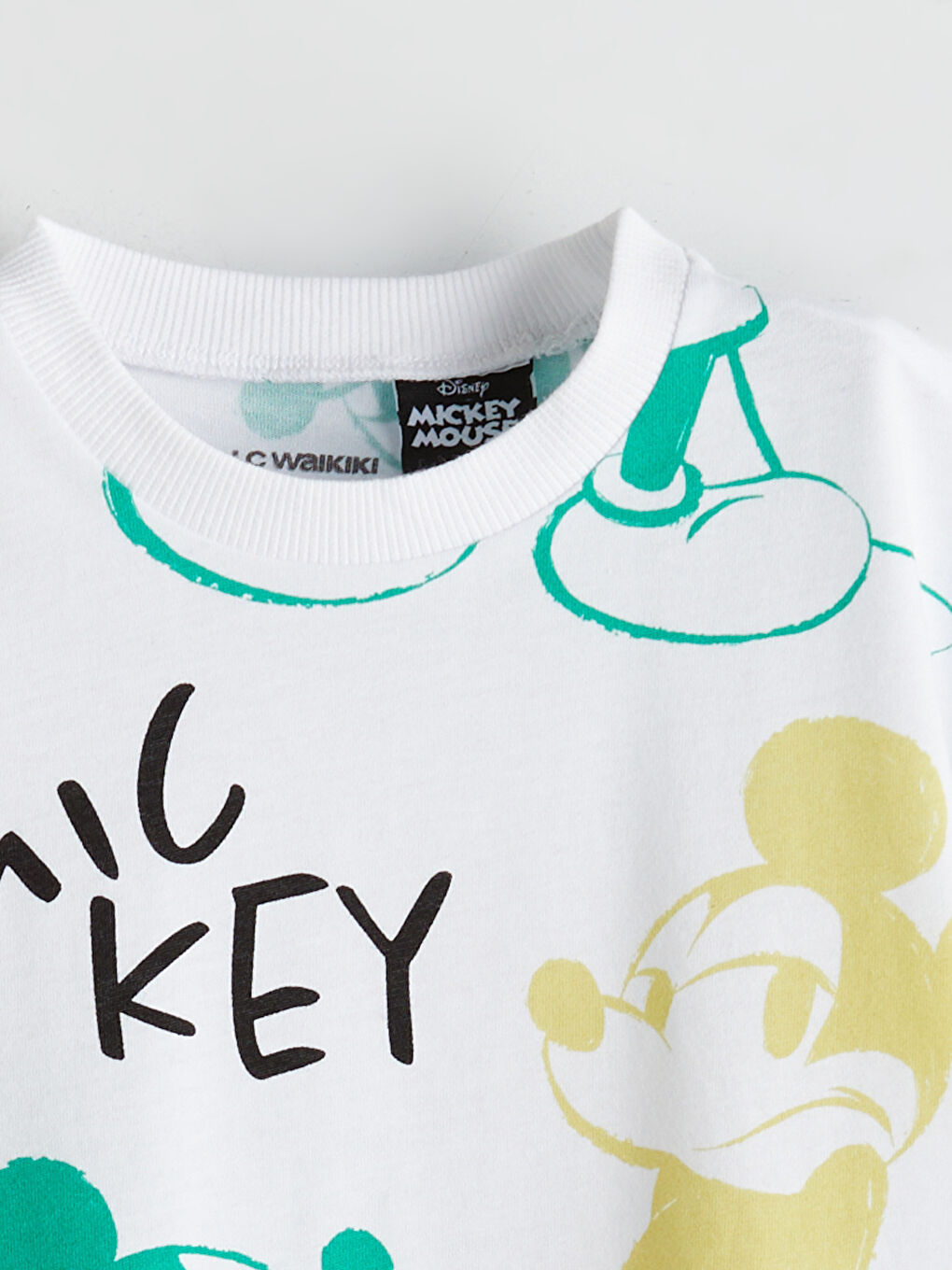 LCW baby Beyaz Mickey Mouse Baskılı Erkek Çocuk Tişört - 2
