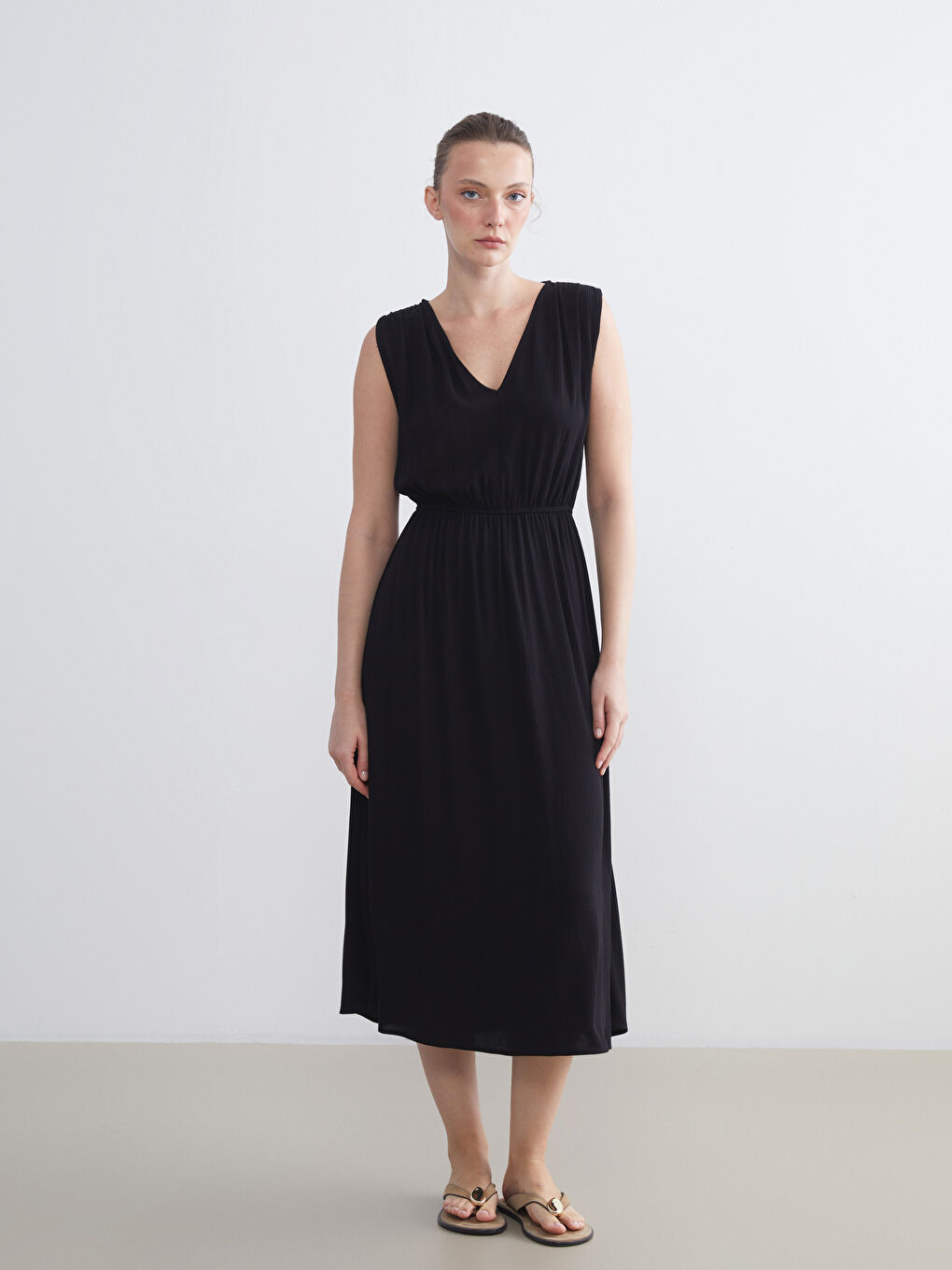 LCWAIKIKI Classic Woman BLACK Dress -S5NR13Z8-CVL