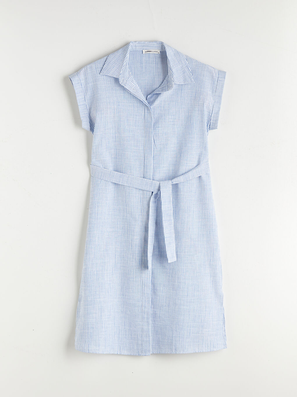 LCWAIKIKI Classic Woman BLUE Shirt Dress -S5NR18Z8-LEN