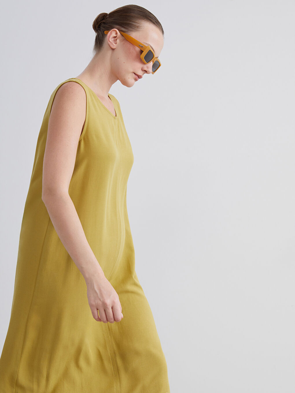 LCWAIKIKI Classic Woman GREEN Dress -S5NR20Z8-GLE
