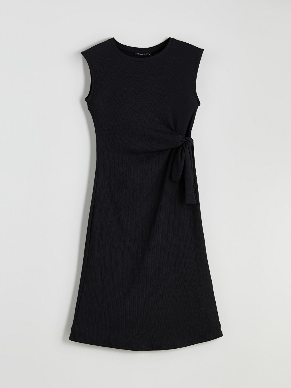 Сукня з круглим вирізом та драпіруванням-4