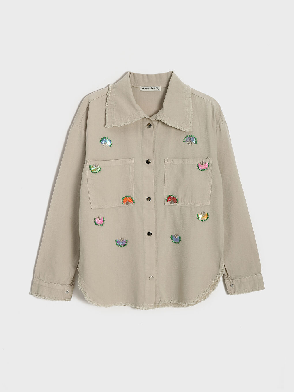 Embroidered Oversize Women's Shirt