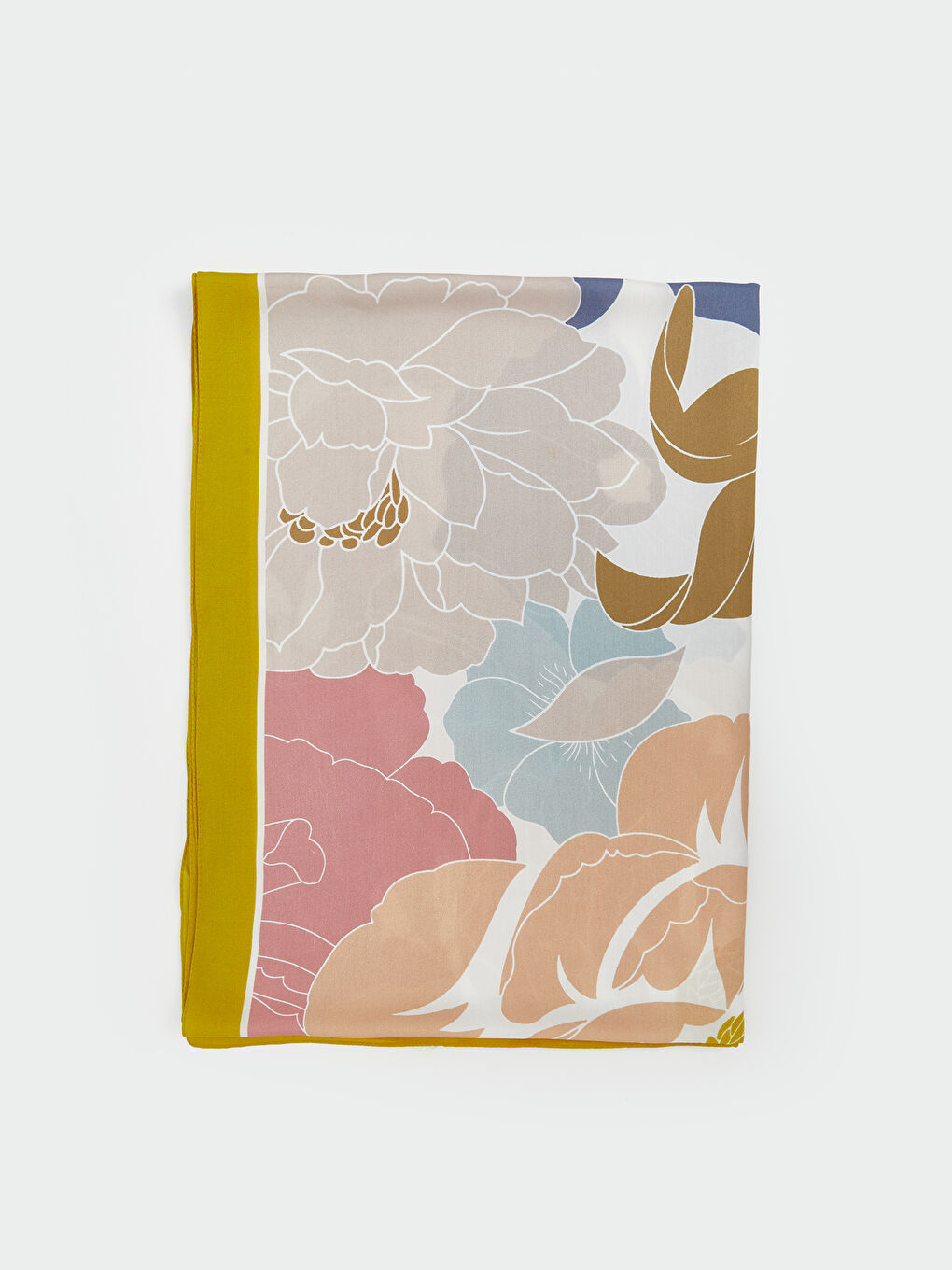 Yeşil Desenli Kadın Şal-1