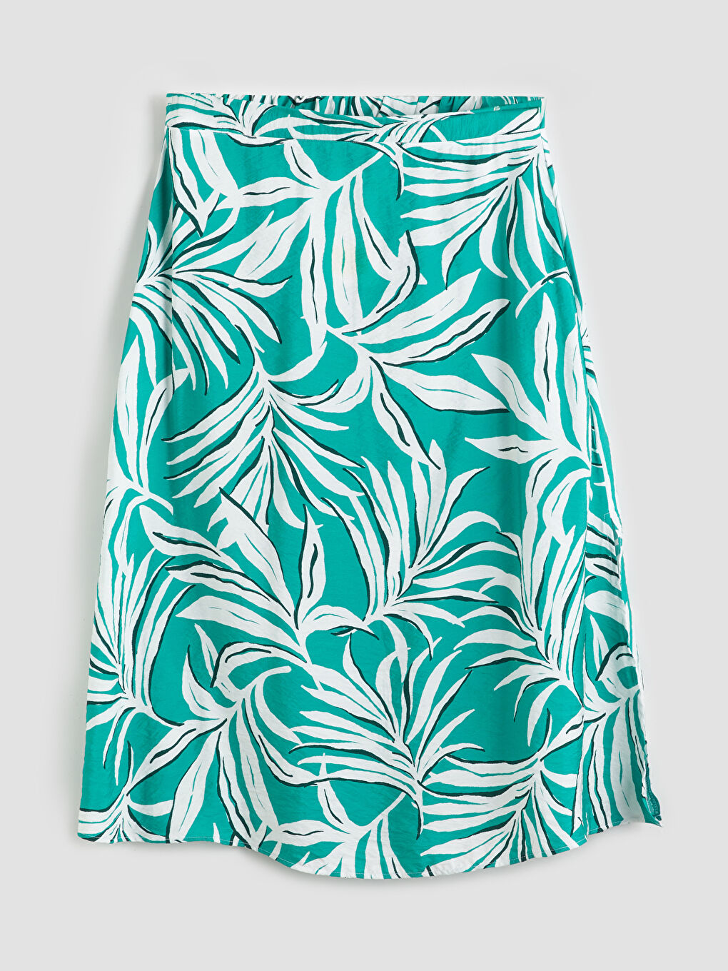Elasticated Waist Floral A-Line Skirt -S5NR28Z8-LRR