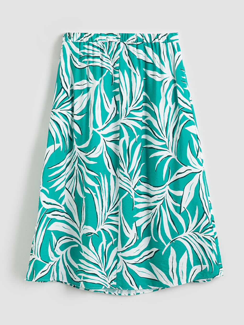 Elasticated Waist Floral A-Line Skirt -S5NR28Z8-LRR