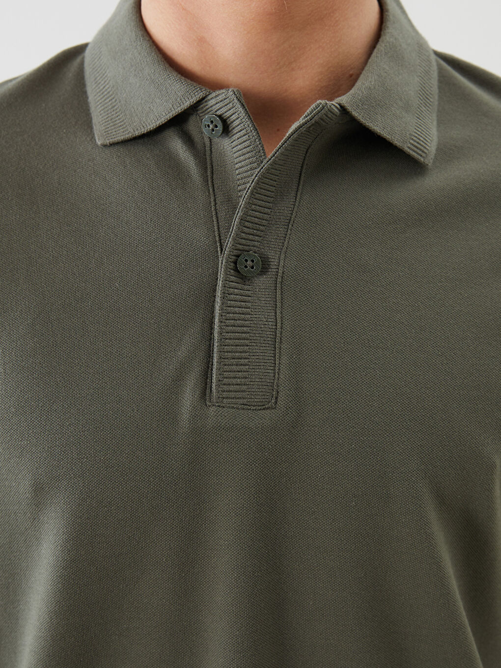 Polo Collar Plain Men's T-Shirt -S5NR30Z8-CS5
