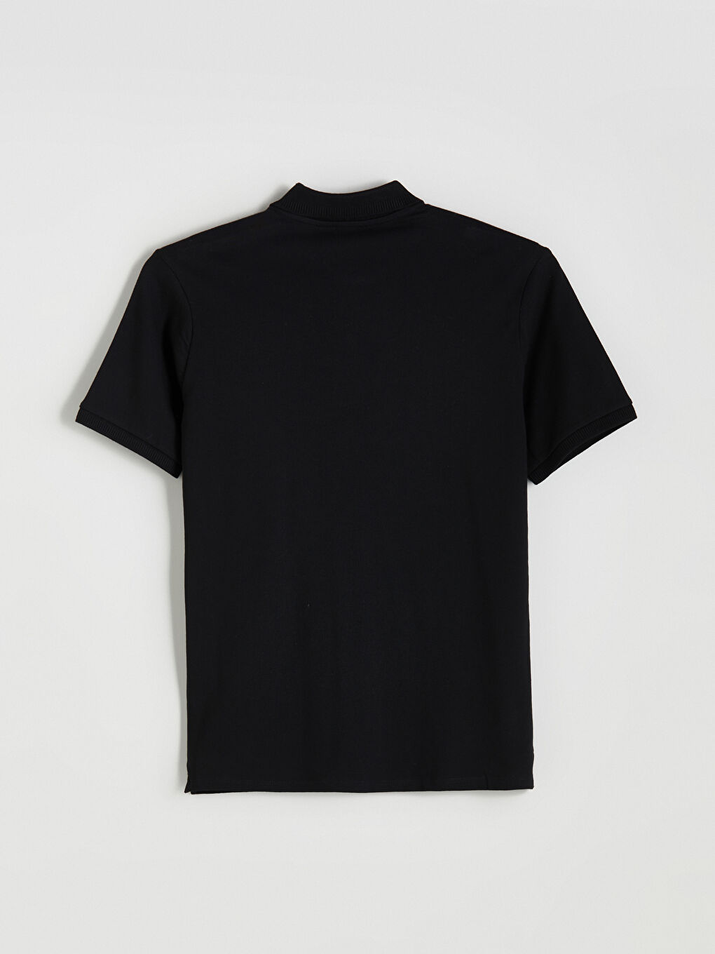 تي شيرت ياقة بولو سادة للرجال-9