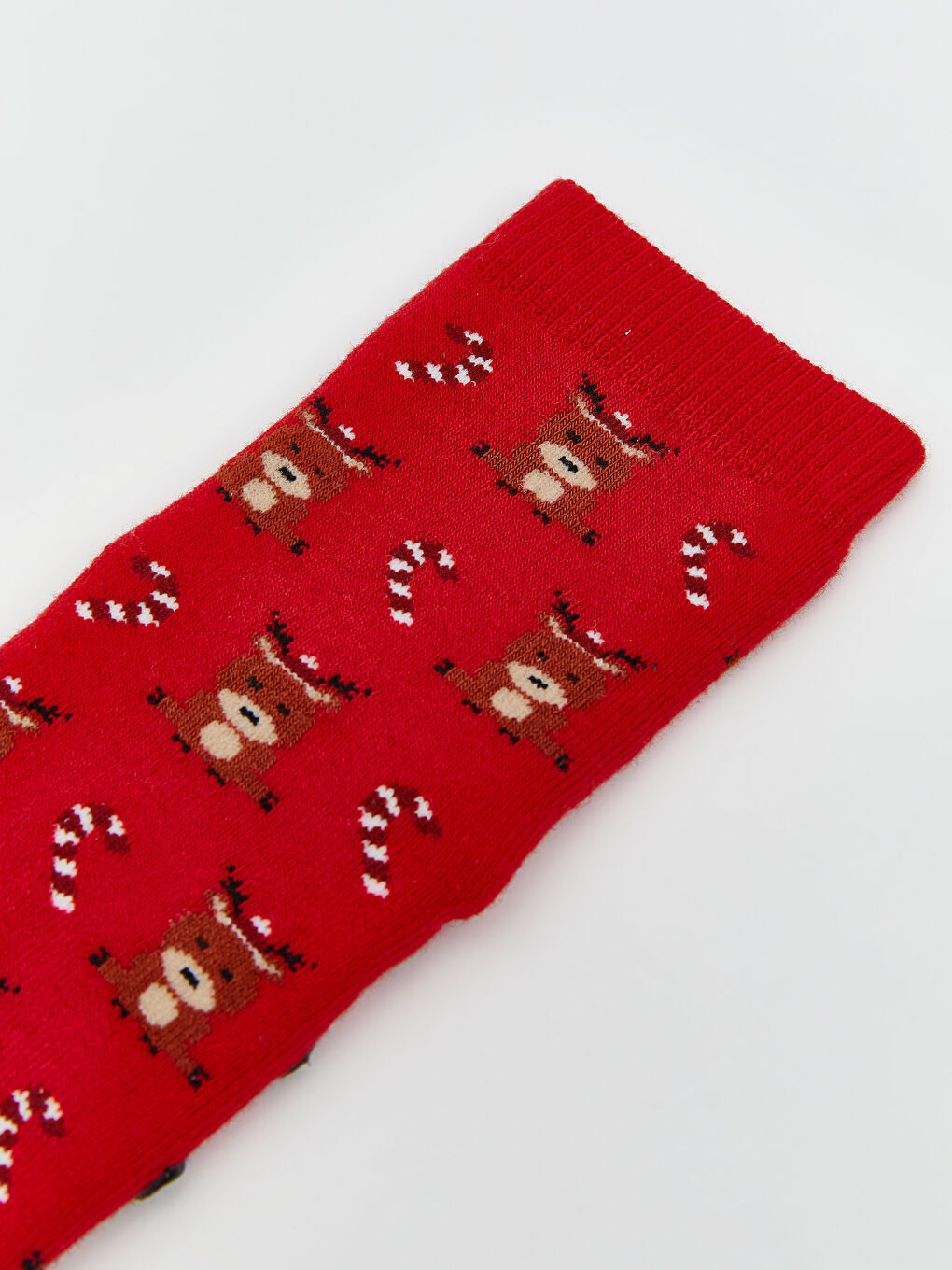 Antrasit Yılbaşı Temalı Kız Çocuk Soket Çorap-2