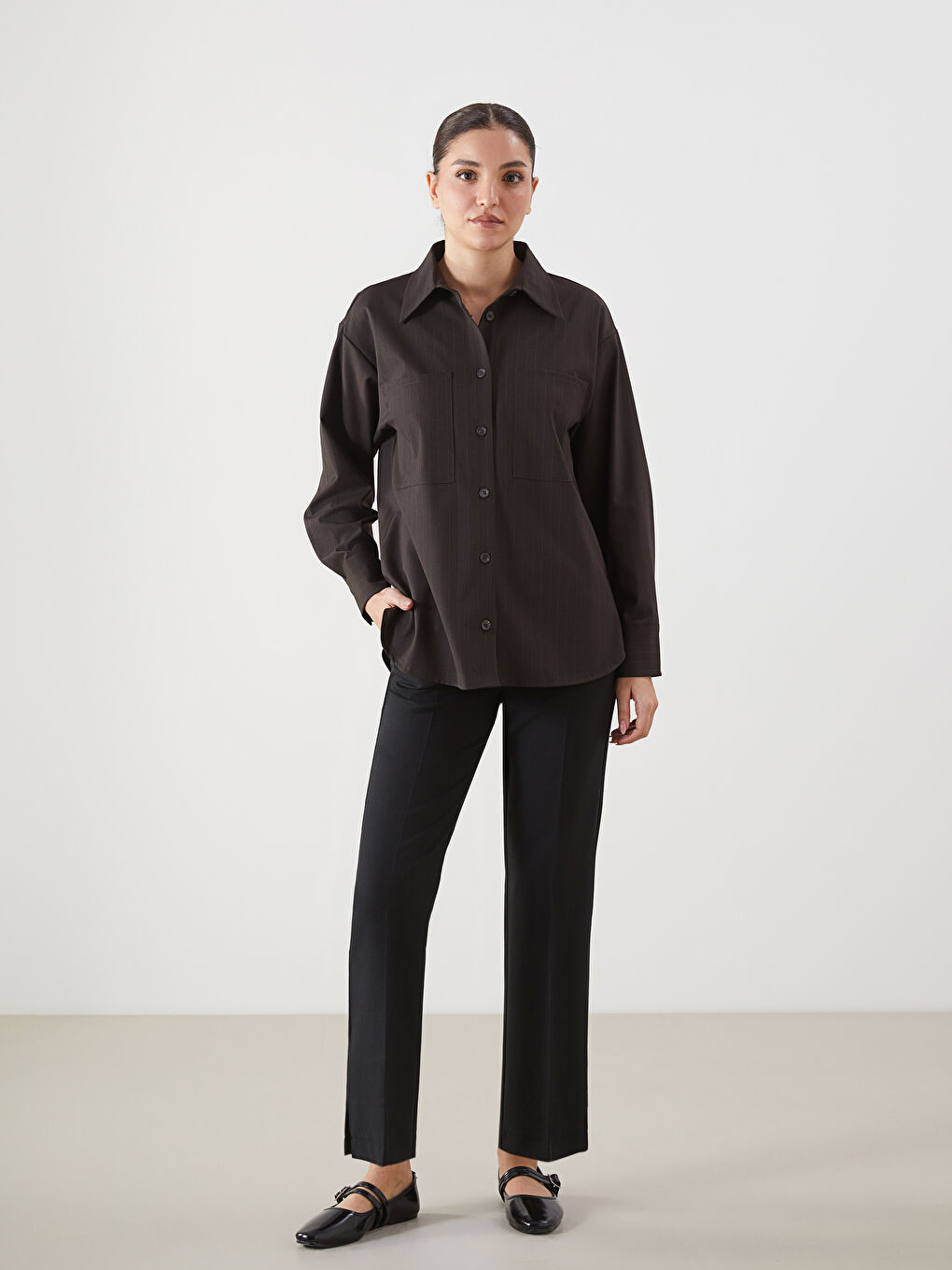 LCWAIKIKI Classic Slim Fit Women's Trousers -S5NR88Z8-CVL