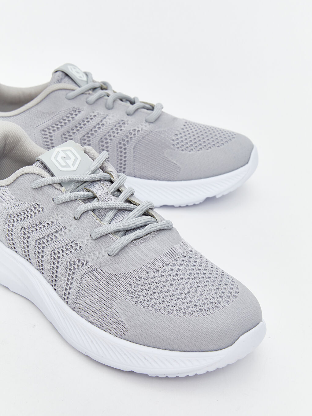 Gri File Detaylı Kadın Spor Ayakkabı-2