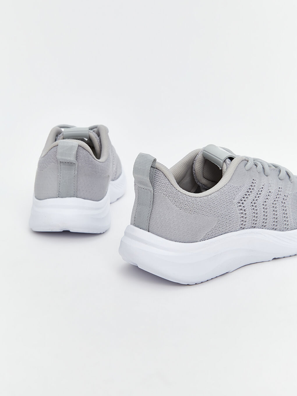 Gri File Detaylı Kadın Spor Ayakkabı-4