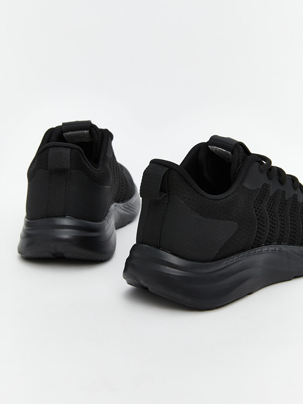 Siyah File Detaylı Kadın Spor Ayakkabı-4