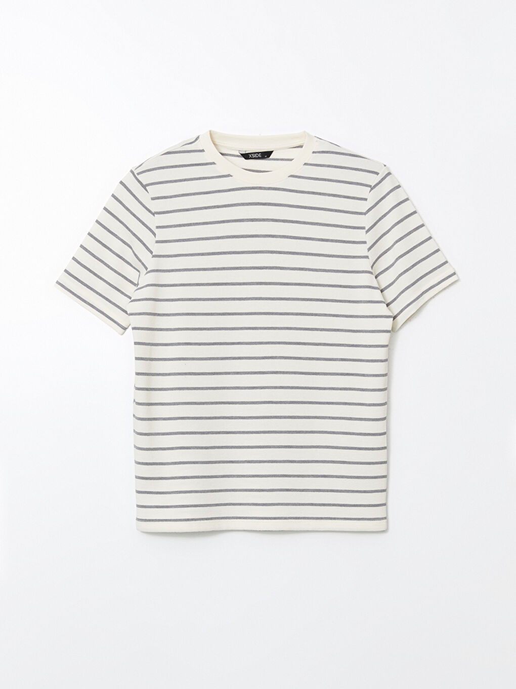 Crew Neck Short Sleeve Striped Men's T-Shirt -S5NS07Z8-LE0