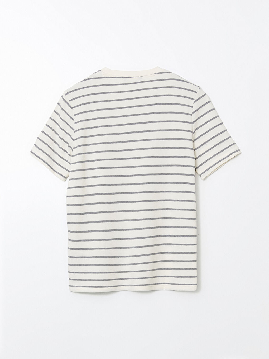 Crew Neck Short Sleeve Striped Men's T-Shirt -S5NS07Z8-LE0