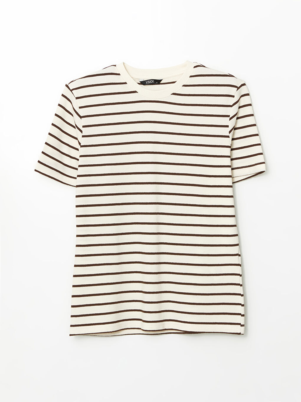 Crew Neck Short Sleeve Striped Men's T-Shirt -S5NS07Z8-LEW