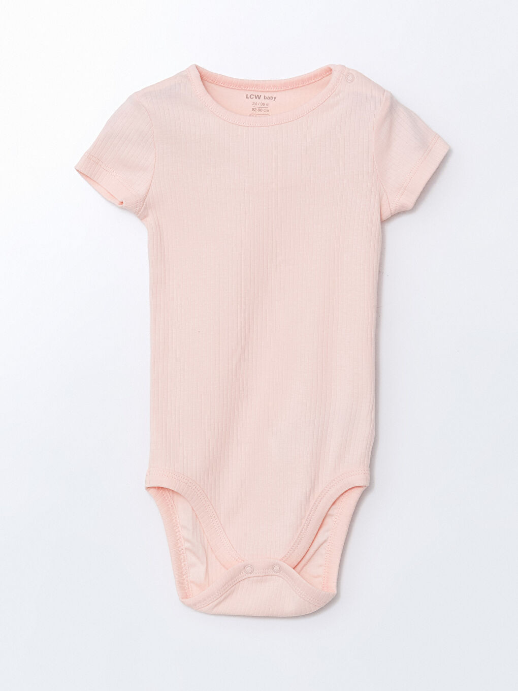 Crew Neck Basic Baby Girl Snap Snap Bodysuit -S5NS22Z1-JM1
