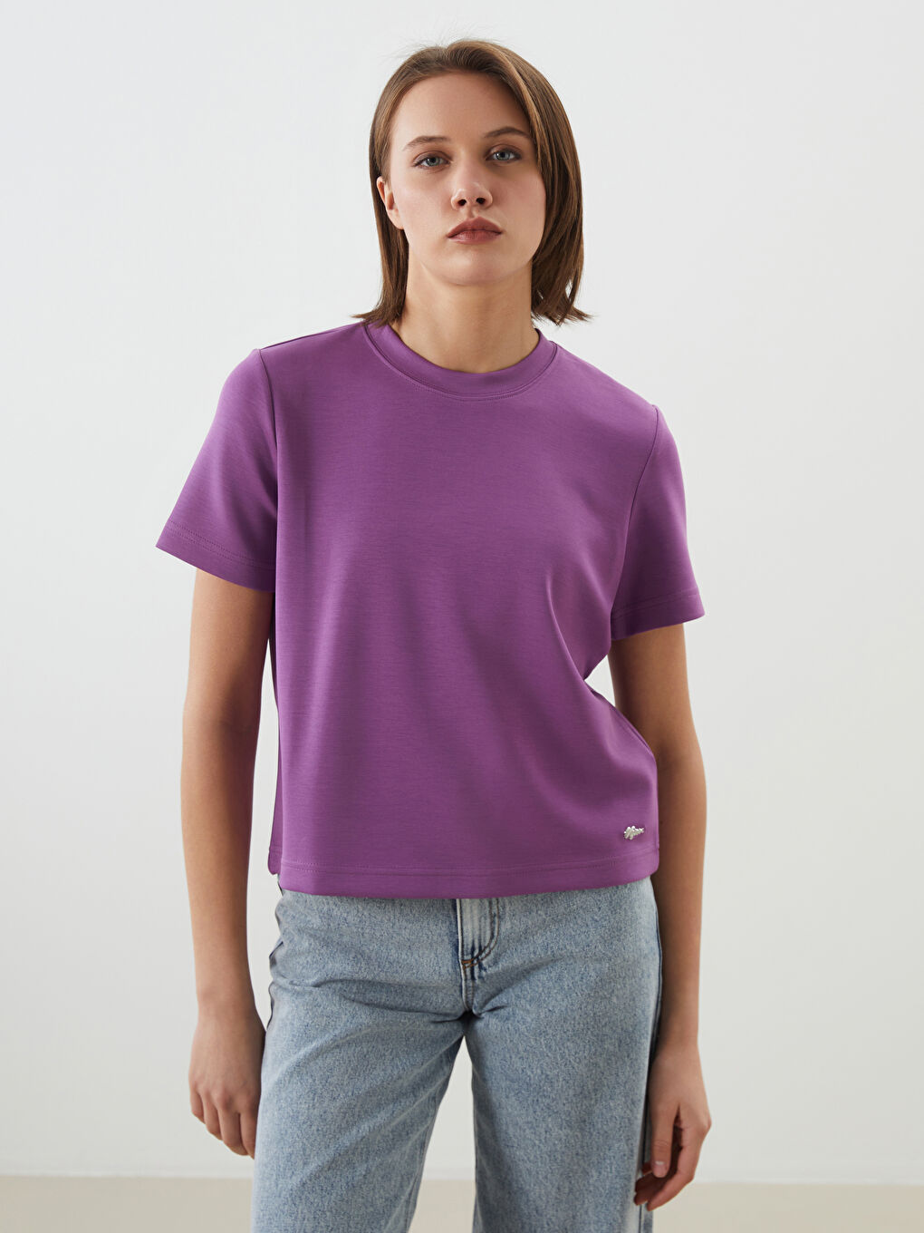 Woman PURPLE T-Shirt -S5NT25Z8-HFJ