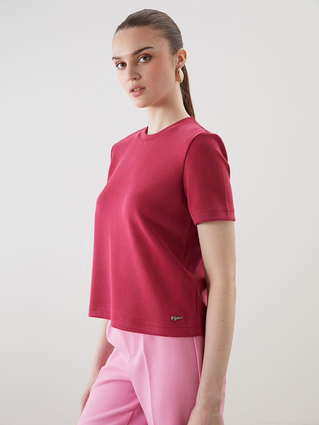 Woman BORDEAUX T-Shirt -S5NT25Z8-HMH
