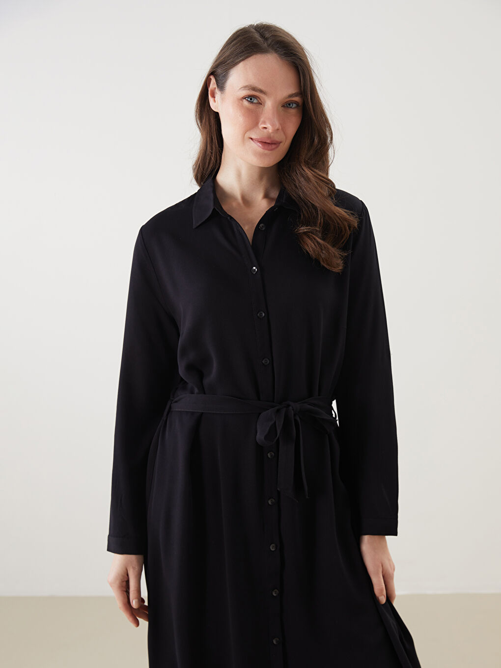 Woman BLACK Shirt Dress -S5NT33Z8-CVL