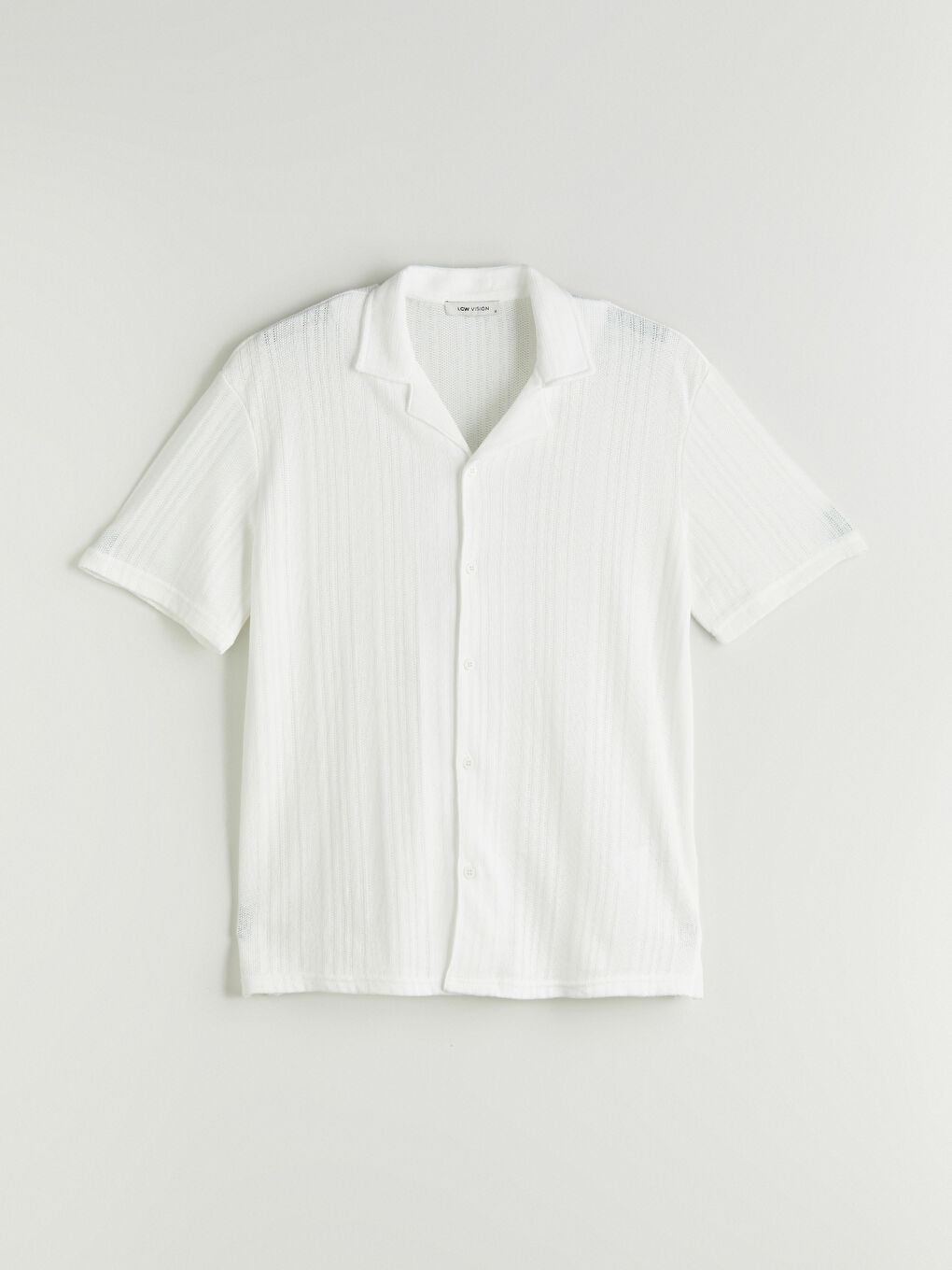 Ekru Regular Fit Kısa Kollu Erkek Gömlek-4