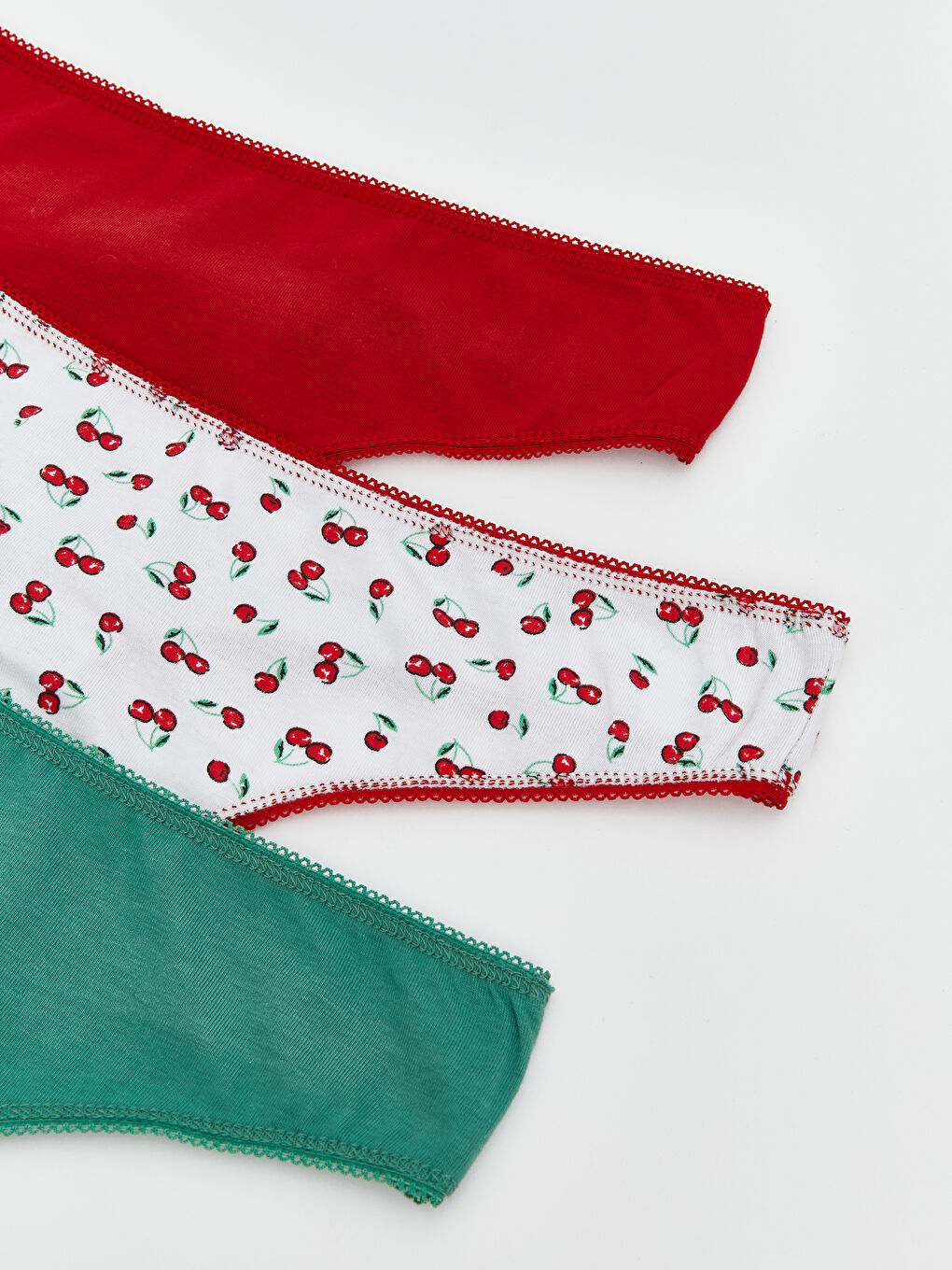 Ekru Desenli Tanga Külot 3'lü-2