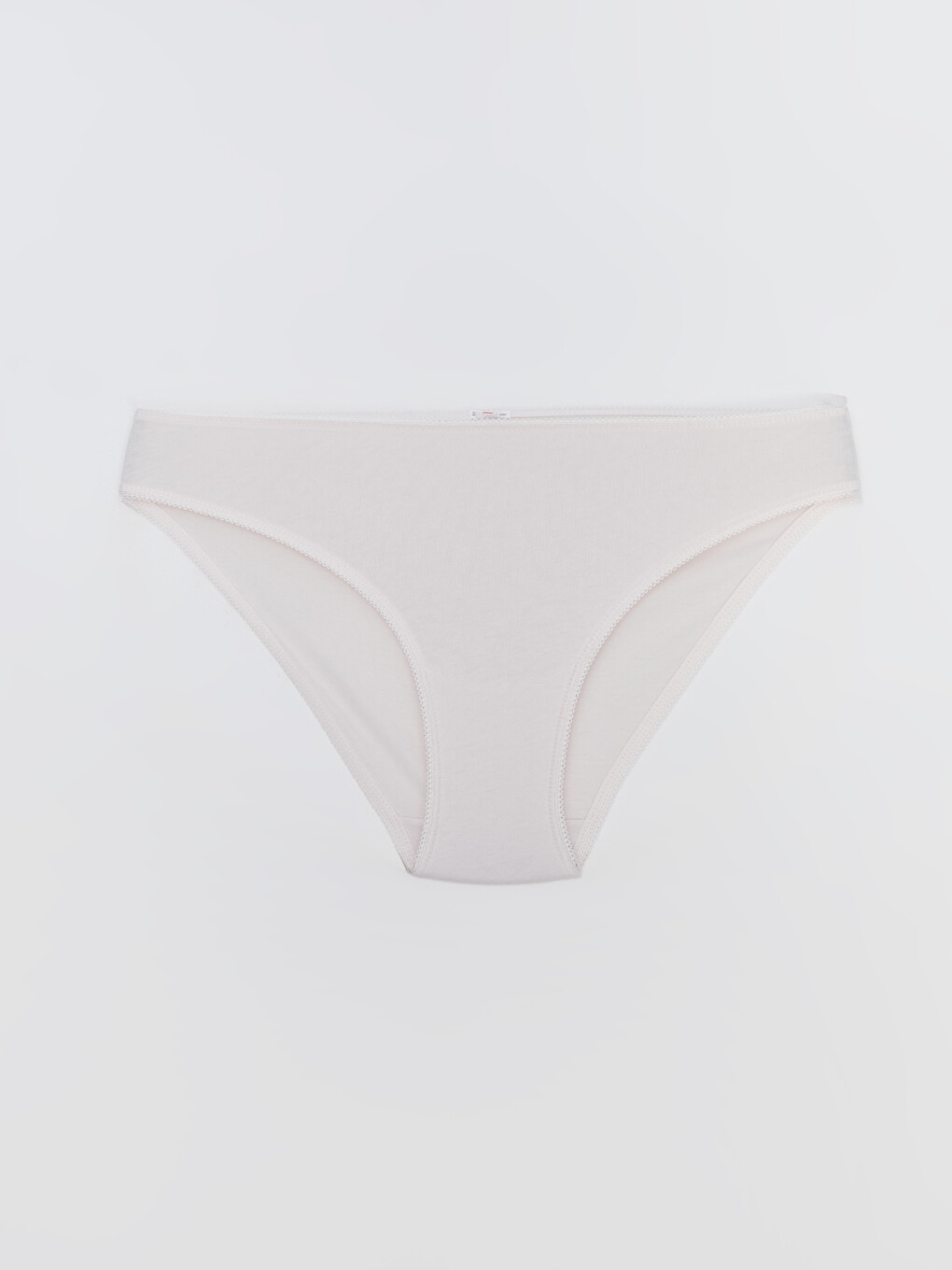Beyaz Fiyonk Detaylı Bikini Külot