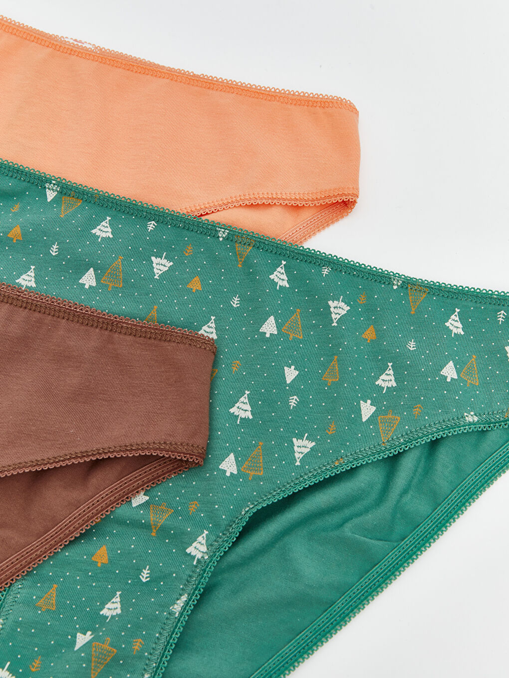 Yeşil Baskılı Bikini Külot 3'lü Paket-2