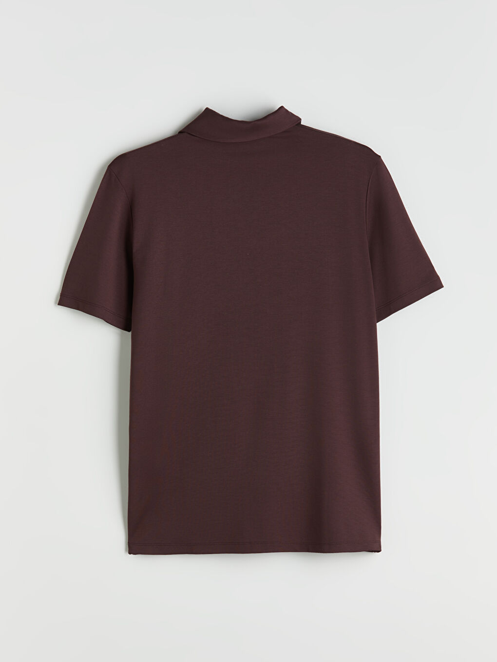 Mürdüm Polo Yaka Baskılı Erkek Tişört-5