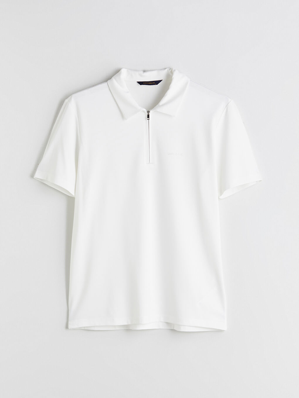 Ekru Polo Yaka Baskılı Erkek Tişört-4