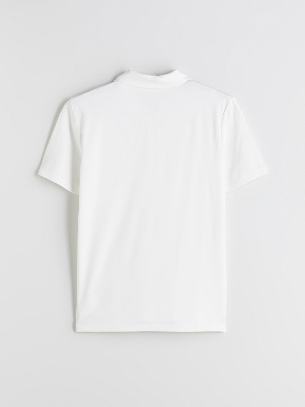 Ekru Polo Yaka Baskılı Erkek Tişört-5