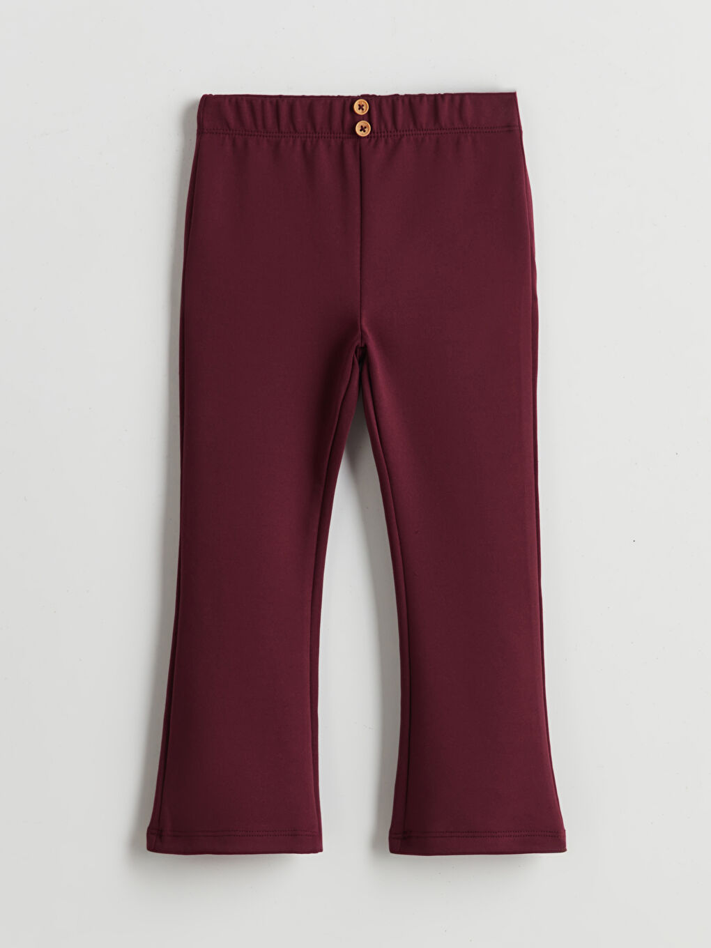 Mürdüm Beli Lastikli Basic Kız Çocuk Tayt