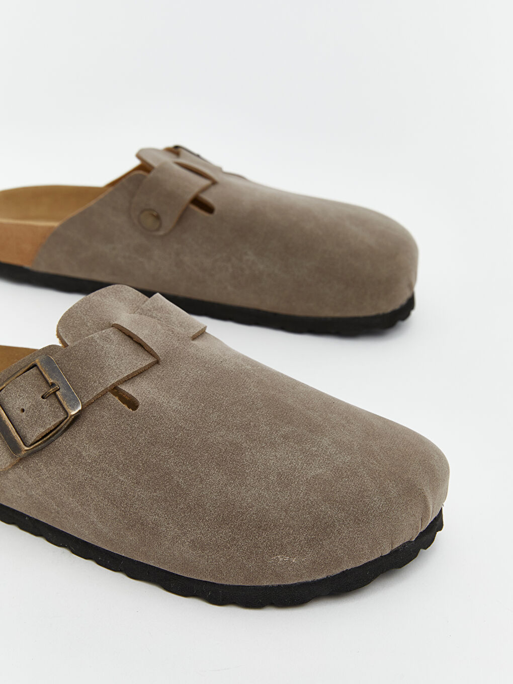 Kahverengi Süet Görünümlü Kadın Ev Terliği-2