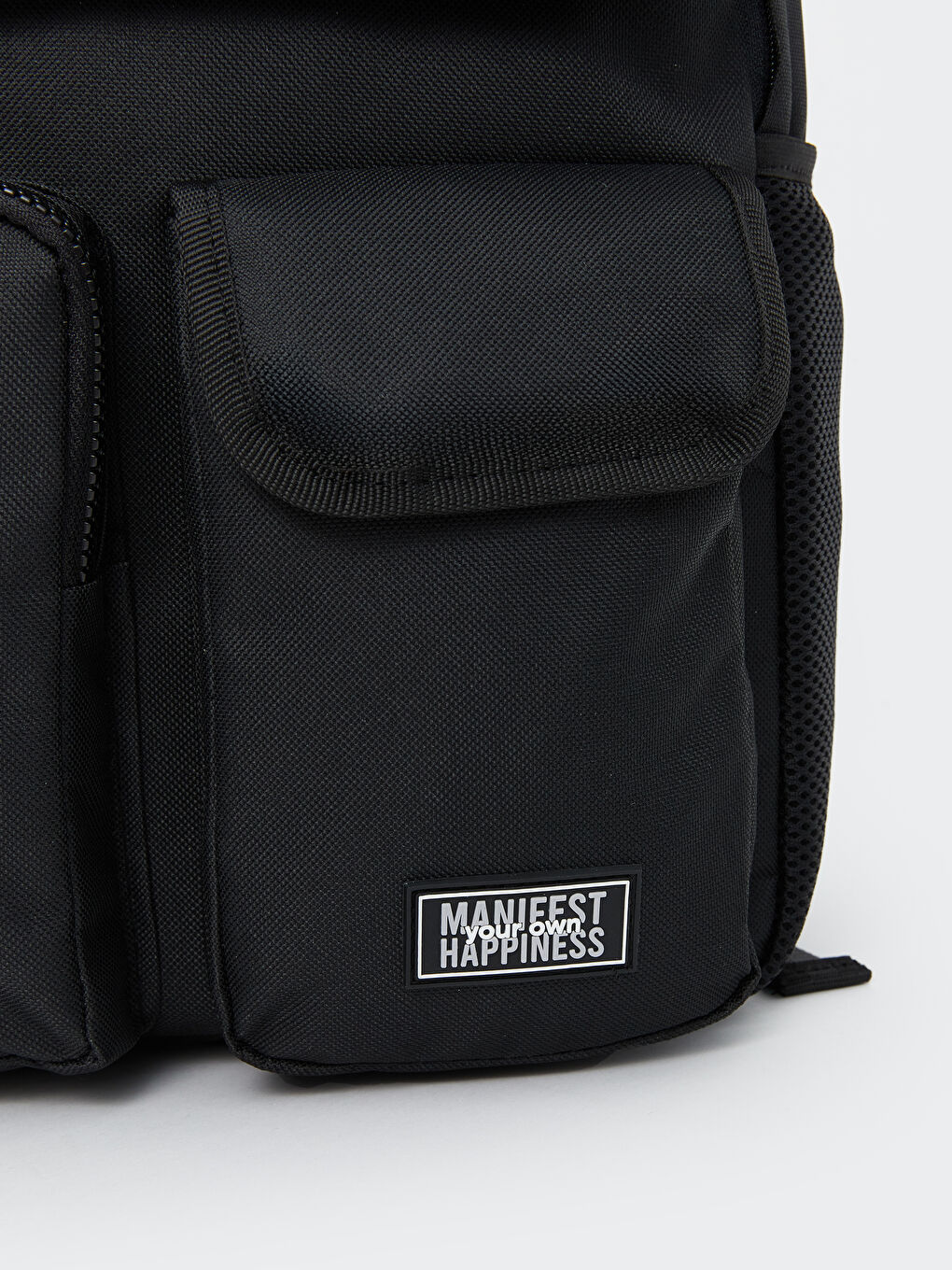 Siyah Çok Bölmeli Kadın Sırt Çantası-3