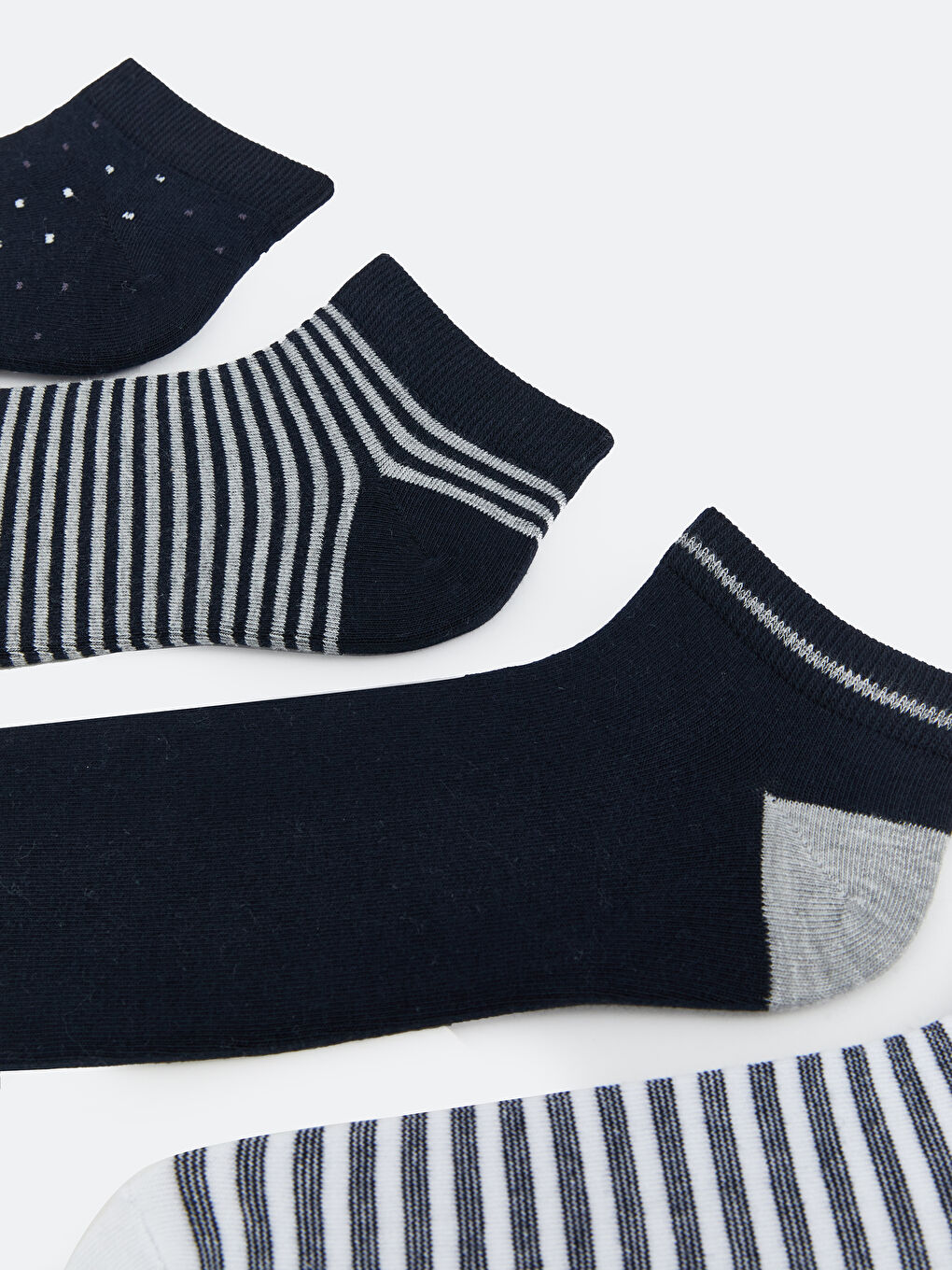 Striped Men's Trainer Socks 7 Pack-1