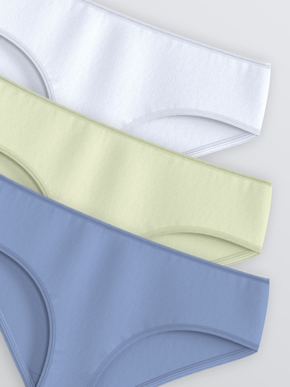 LC Waikiki Plain Hipster Knickers 3-Pack -S5NV22Z8-FJW